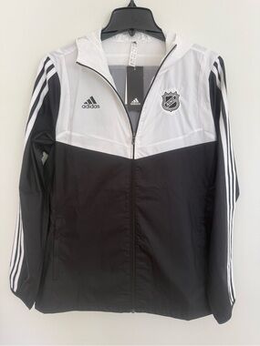 adidas | Jackets & Coats | Adidas Yeezy Season Black Windbreaker Jacket  Size Ml | Poshmark